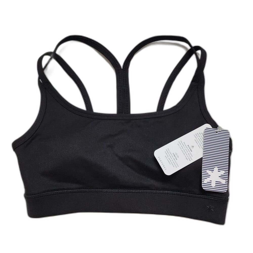 Splendid Padded Black Sports Bra Extra Small NWT